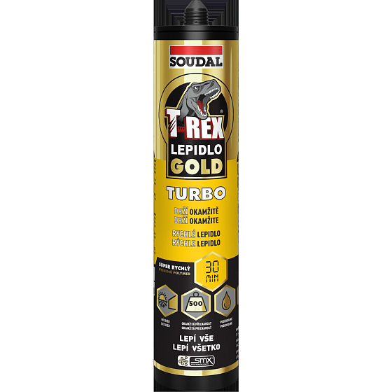 Soudal T-Rex Gold Turbo schnelles Montagekleber, 290 ml