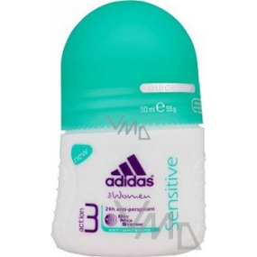 Adidas Action 3 Sensitive Ball Antitranspirant Deodorant Roll-On für Frauen 50 ml