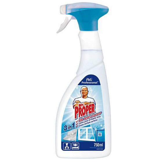 Mr. Proper 3 v1 Universal-Desinfektionsreiniger beseitigt 99,99% der Bakterien 750 ml Spray