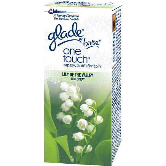 Glade One Touch Maiglöckchen Mini Spray Nachfüllung für Lufterfrischer 10 ml