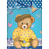 Nekupto Geschenk Papiertüte 32,5 x 26 x 13 cm Teddybär 1010 40 KAL