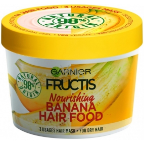 Garnier Fructis Banana Hair Food Pflegemaske für trockenes Haar 390 ml