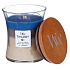 WoodWick Trilogy Nautical Escape - Paradies an der Küste Duftkerze mit Holzdocht und Glasdeckel Medium 275 g