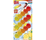 Dr. Devil WC Bicolor 5ball lemon fresh hängender WC-Block, 3× 35 g
