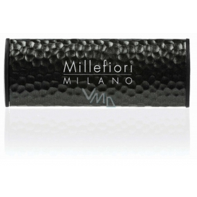 Millefiori Milano Icon Nero - Schwarzer Autoduft Shades Metal dunkelbraun riecht bis zu 2 Monaten 47 g