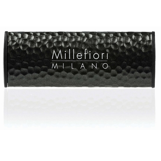 Millefiori Milano Icon Nero - Schwarzer Autoduft Shades Metal dunkelbraun riecht bis zu 2 Monaten 47 g