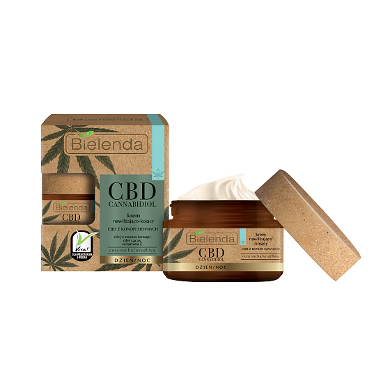 Bielenda CBD Cannabidiol feuchtigkeitsspendende und beruhigende Gesichtscreme Tag/Nacht 50 ml