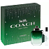 Coach Green Eau de Toilette 60 ml + Eau de Toilette 7,5 ml Miniatur, Geschenkset für Männer