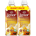 Lenor Vanilla Orchid & Gold Amber Orchidee, Vanille und Bernstein Weichspüler 2 x 48 Dosen, Duopack