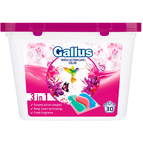Gallus Waschtabletten Color, 30 Waschgänge