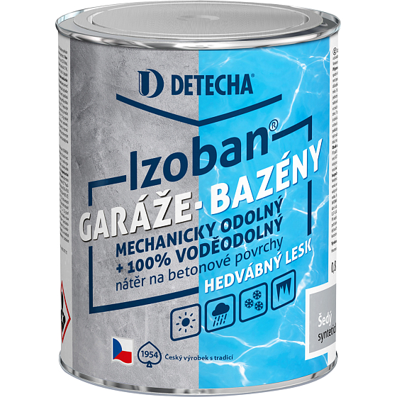 Detecha Izoban Farbe für Beton, RAL 9003 Weiß, 800 g