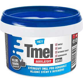 Het Acrylatspachtel für Gipskarton, Mauerwerk und Putze, 400 g