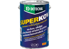Detecha Superkov základní i vrchní barva na kov, černý mat, 5 kg