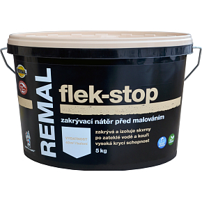REMAL Flek-stop Farbe für Flecken von Wasser, Rauch und Nikotin 5 kg