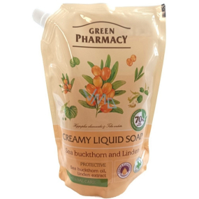 Green Pharmacy Sanddorn und Linde flüssige Seife Nachfüllung 460 ml