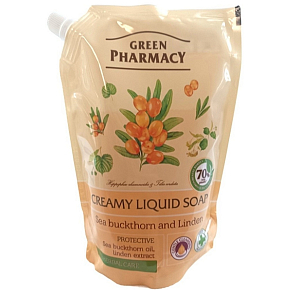 Green Pharmacy Sanddorn und Linde flüssige Seife Nachfüllung 460 ml