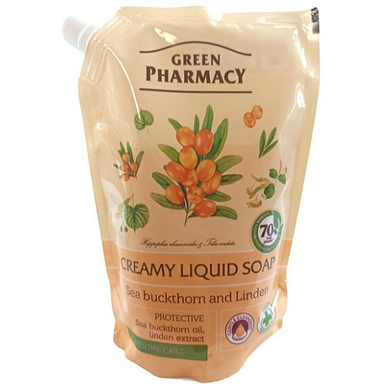 Green Pharmacy Rakytník und Lime Flüssigseife Nachfüllpackung 460 ml