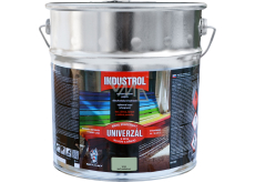 Industrol S2013 universell glänzende Oberfarbe für Metall und Holz, 1010 Grauton Pastell, 9 l