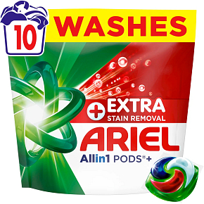 ARIEL TABLETS 10 DOSAGES PLUS EXTRA CLEAN BAG 10 PCS 2886