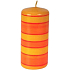 Lima Kerze gelb-orange Streifen Zylinder 180 mm 1 Stück