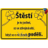 Nekupto Humorous Sign Happiness 15x10 cm 1 Stück