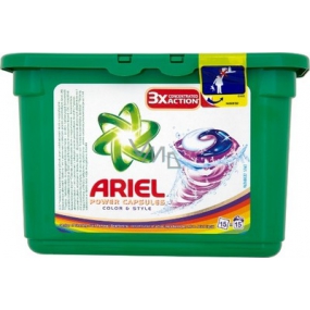 Ariel Power Kapseln Color & Style Color Waschgel Kapseln 3X Mehr Reinigungskraft 15 Stück 432 g