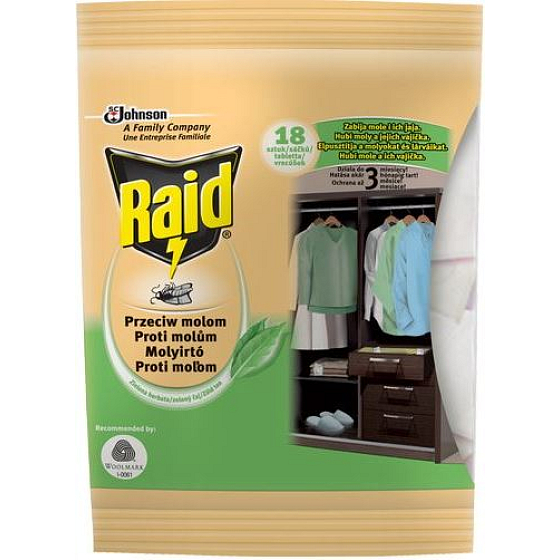 Raid Green Tea Mottenschutzbeutel 18 Stück