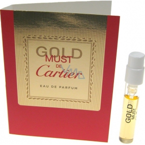 Cartier Must De Cartier Gold parfümiertes Wasser für Frauen 1,5 ml mit Spray, Fläschchen