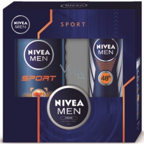 Nivea Men Sport Antitranspirant Spray 150 ml + Duschgel 250 ml + Men Creme 30 ml, Kosmetikset
