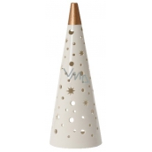 Yankee Candle Magical Christmas Keramik Kerzenhalter für Tee Kerze Schatten spielen groß 12 x 35 cm