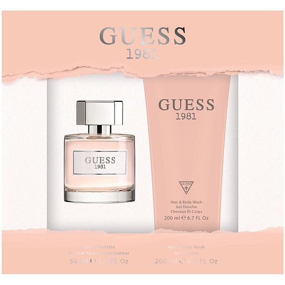 Guess Guess 1981 Eau de Toilette für Frauen 50 ml + Körperlotion 200 ml, Geschenkset