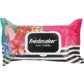 Freshmaker Tropical Flowers feuchte kosmetische Tücher 100 Stück