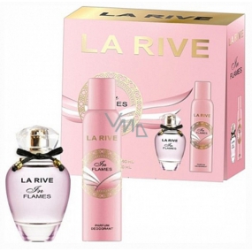 La Rive in Flames parfümiertes Wasser für Frauen 90 ml + Deodorant Spray 150 ml, Geschenkset
