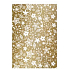 Ditipo Geschenkpapier 70 x 200 cm Weihnachtsluxus - goldweiße Blumen