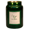 Village Candle Citrus Wreath - Duftkerze mit Zitruskranz im Glas 2 Dochte 602 g