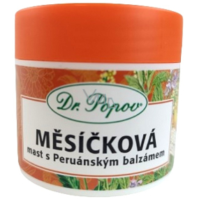 Dr. Popov Calendula Salbe mit peruanischem Balsam gegen Narben, Druckstellen, Hornhaut bei müden Beinen, Atem 50 ml Dr. Popov Calendula Salbe mit peruanischem Balsam gegen Narben, Druckstellen, Hornhaut bei müden Beinen, Atem 50 ml