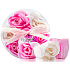 Elina Rose blüht Toilettenseife weiß, rosa 7 Stück