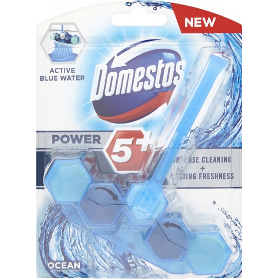 Domestos Power 5+ Blue Water Ocean WC fester Block 53 g