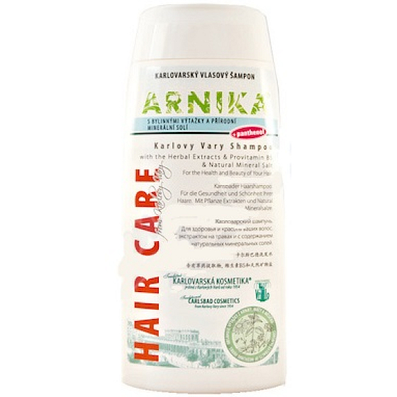 Arnika Karlovy Vary Haarshampoo mit Kräuterextrakten und natürlichem Mineralsalz 250 ml