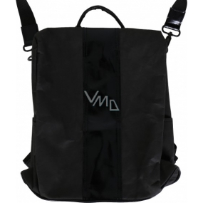 Albi Eco Rucksack und Handtasche aus abwaschbarem Papier Schwarz 33 x 25 x 11 cm