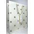 Degen Geschenk Papiertüte 26,5 x 32,5 x 12,7 cm Weihnachten Gold Schneeflocken 002 LUX groß