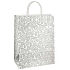Ditipo Geschenk Papiertüte 27 x 12 x 37 cm ECO grauer Blumendruck