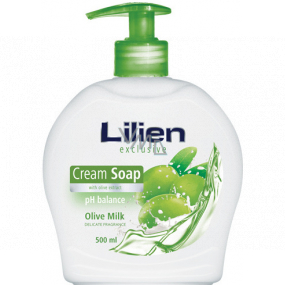 Lilien Exclusive Olive Milk cremiger Flüssigseifenspender 500 ml