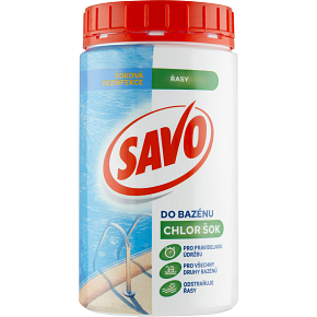 Savo Chlor Schock Desinfektion gegen Algen für den Pool, 0,85 kg