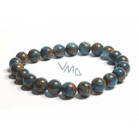 Jaspis Cloisonné Blau Armband elastisch Naturstein, Kugel 8 mm / 16 - 17 cm Jaspis Cloisonné Blau Armband elastisch Naturstein, Kugel 8 mm / 16 - 17 cm