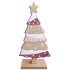 Weihnachtsbaum aus Holz mit goldenem Stern 19 cm