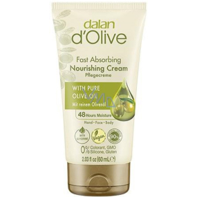 Dalan d Olive Nourishing Cream nährende Hand- und Körpercreme mit Olivenöl 60 ml