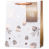 Emocio Geschenkpapier Tasche 18 x 23 cm Weihnachten Bronze Kegel