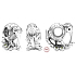 Charm Sterling Silber 925 Kiwi und Farn, Neuseeland-Symbol, Perle auf Reise-Armband