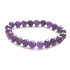 Amethyst Armband elastisch Naturstein, Kugel 9 - 10 mm / 16 - 17 cm, AA Qualität, Stein der Könige und Bischöfe